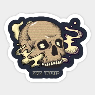 ZZ Top skull Sticker